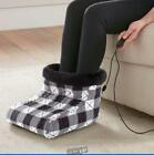 Micro Flannel Shavel Heated Foot Warmer Buffalo Check Black And White