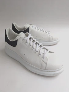 Zapatillas deportivas ALEXANDER MCQUEEN de gran tamaño de gamuza de cocodrilo para hombre - blancas negras 42,5 US9,5 - Imagen 1 de 10