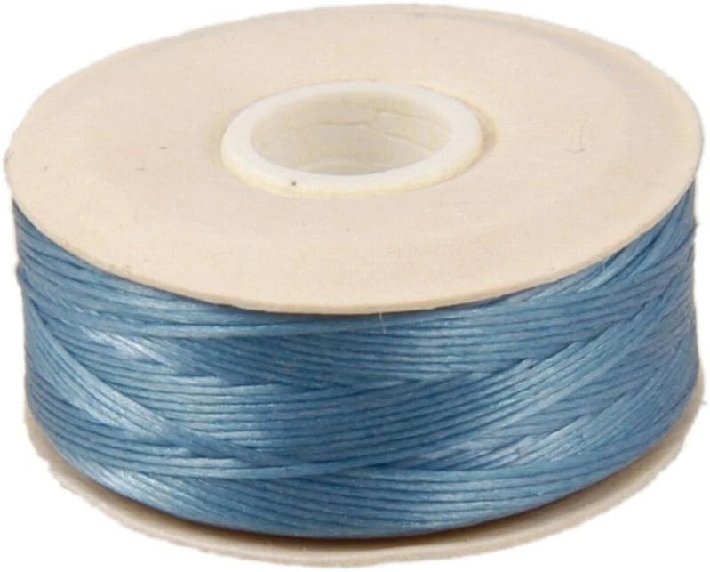 Nymo Beading Thread Size D Turquoise Waxed Nylon Thread  (2 bobbins) - Image 1 of 1