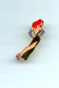 Disney Amblim Gold Jessica Rabbit Posing Vintage Pin from 1988 - Picture 1 of 3
