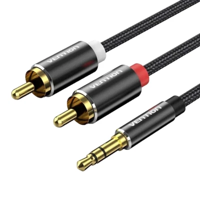 RCA to 3.5mm Cable Aux to 2RCA Phono Audio Y Splitter 1m 2m 3m 5m - Image 1 of 4