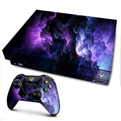 ITSASKIN Xbox One X Console Skins Decal Wrap ONLY purple storm clouds