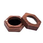 Wooden Ring Box, Portable Rustic Jewelry Box For Earrings,