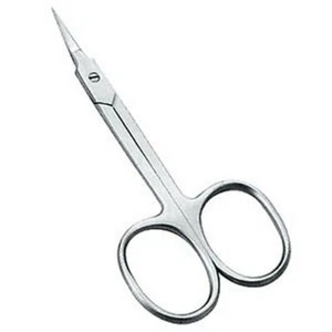 6 Pcs Finger Toe Nail Scissors Cuticle Clipper Curved 3.5" Fine Arrow Point - Afbeelding 1 van 1