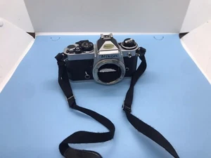 Nikon FE 35mm SLR Film Camera Chrome Body Only. - Picture 1 of 8