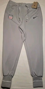 Nike Dri-Fit USWNT Soccer Team USA Jogger Pants Gray DO6507-050 Womens Large $80 - Picture 1 of 9