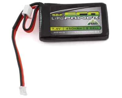 EcoPower "Trail" SCX24 2S 30C LiPo Battery w/PH2.0 Connector (7.4V/450mAh) - Image 1 of 3