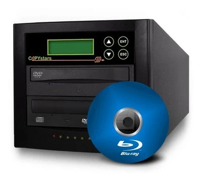 Copystars SATA  Blu Ray burner CD DVD Duplicator  1 target + BD-R disc media - Image 1 of 3