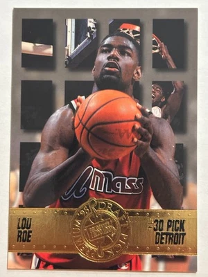 1995 Press Pass Premium #25 Lou Roe Detroit Pistons - Image 1 of 2