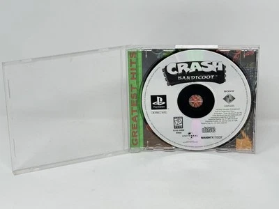 Crash Bandicoot PlayStation 1 PS1 - Case & Disc Only Original Greatest Hits Vtg - Image 1 of 3