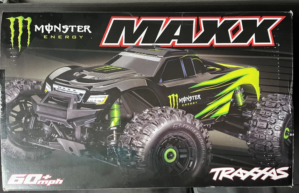 Traxxas V2 Wide Maxx 1/10 4x4 sin escobillas Monster Energy con batería y cargador Foto 1 de 4