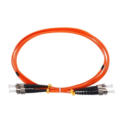 2 M 6.5Ft Fibre Correctif Câble Multimode Duplex ST-ST OM1 Orange pour Réseau - Photo 1/4