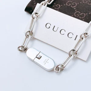 Gucci Vintage 925 Silver Necklace ON442 Authentic Designer Jewelry From Japan - Picture 1 of 6