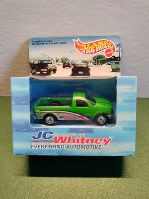 Camión Ford Hot Wheels JC WHITNEY 1997 - verde nuevo en caja pilotos reales Foto 1 de 4