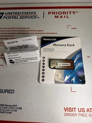 Sony 512MB Memory Stick PRO Card MSX512N Tested Works! See Pics! ✅ - Image 1 of 4