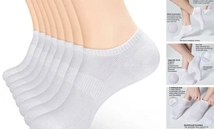 8 Pairs Ankle Socks Women's and Men - Soft Thin Cotton Athletic Running Low - Picture 1 of 8