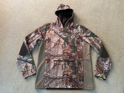 Mens Under Armour Coldgear Infrared Realtree Xtra Camo Ninja Hoodie XL - Image 1 of 4