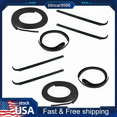 Juego de juntas de barrido de ventana de puerta TRQ para Ford Bronco F150 1987-1997 nuevo Foto 1 de 4