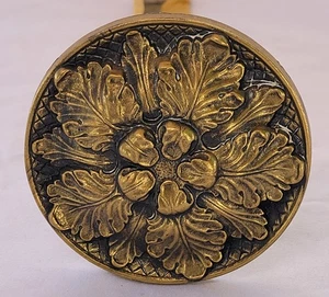 Vintage Curtain Drapery Tiebacks Ornate Style Metal Distressed  - Picture 1 of 7