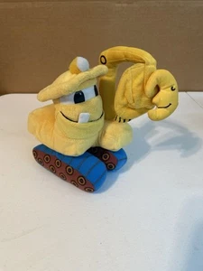 Goodnight Goodnight Baustellenbuch gelb Bagger 8 Zoll Plüschtier - Bild 1 von 6