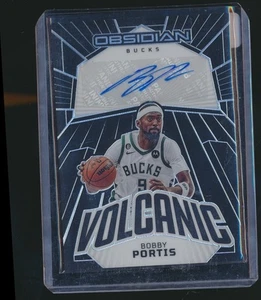 2022-23 OBSIDIAN VOLCANIC /99 AUTO BOBBY PORTIS BUCKS - Picture 1 of 1