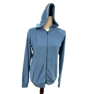 Sweat à capuche zippé intégral Chaser devant bleu récif taille L super doux neuf avec étiquette - Photo 1/4