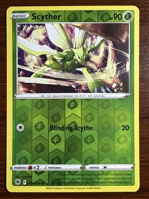 Scyther Reverse Holo 004/189 Swsh10: Astral Radiance Pokemon TCG 2022 - Image 1 of 4