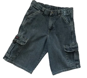 Clothing Boy Chino Denim Shorts Wrangler Authentic Cargo Pockets 12 Free Ship - Picture 1 of 9