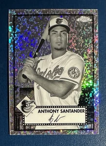 2021 Topps Chrome Platinum Anniversary B&W Mini Diamond Anthony Santander  #375 - Picture 1 of 2