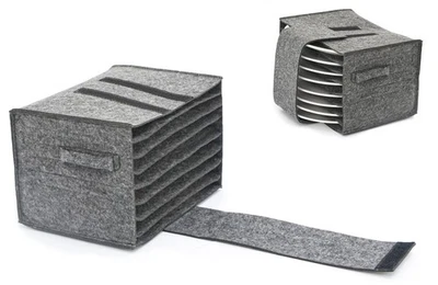 Wohnmobil Tellerhalter für 8 Teller Filz Geschirrhalter Camping Geschirr - Bild 1 von 4