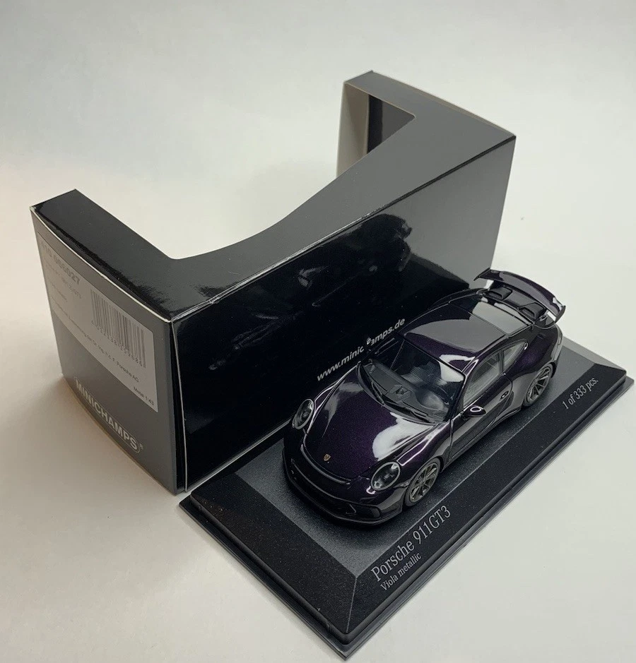 Porsche 911 991 GT3  PTS Viola Metallic LTD 100 1/43 Minichamps 413067424 RARE! - Image 1 of 2