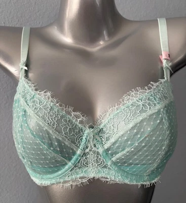 Victoria's Secret Dream Angels Unlined Uplift w/ Sling Crystal Water Lace Bra - Image 1 of 4