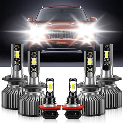 Kit de luces antiniebla LED de haz alto y bajo súper brillante para BMW X1 2010-2019 Foto 1 de 4