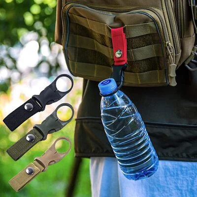 Clip de hebilla colgante para botellas al aire libre táctico de nailon correa soporte Quickdraw Foto 1 de 4