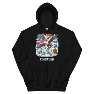 Kirkwood Ski Or Die Eagle USA Amerika Skifahren Skifahrer Hoodie - Bild 1 von 7