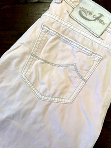 Jacob Cohen Pure Cotton Pants Pastel Pink Size W35 - Picture 1 of 9