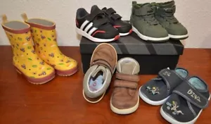 5 x Kids Schuhe Gr.22 Gummistiefel/Sneaker/Boots/Hausschuhe Puma/Adidas/Elefante - Bild 1 von 20