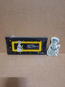 Vtg. 1982 Universal E.T Star Power Movie School Pencil Zip Case Pouch & Eraser - Picture 1 of 7