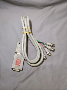 rasterops video monitor cable 9000-0059 adapter 9000-0126 db-15 to 4xbnc - Picture 1 of 4