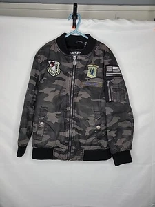 Distortion Comfort & Style boys Camo jacket size 7 Patches - Picture 1 of 9