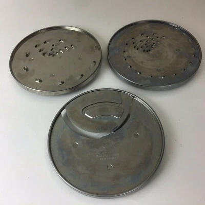 Cuisinart DLC-7 Set Of 3 Food Processor Discs DLC-034 DLC-037 DLC-044 Used - Image 1 of 4
