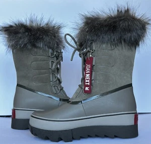 BRAND NEW - Sorel Joan of Arctic Next - Size 7.5 - Waterproof NL3357-365 -- Sage - Picture 1 of 9