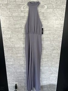 NWT Lulus Moment for Life Halter Jumpsuit lavender purple pockets Size XS - Picture 1 of 9
