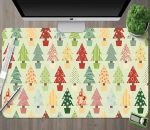 3D Colored Christmas TreeG04 Christmas Non-slip Desk Mat Keyboard Pad An - Picture 1 of 6