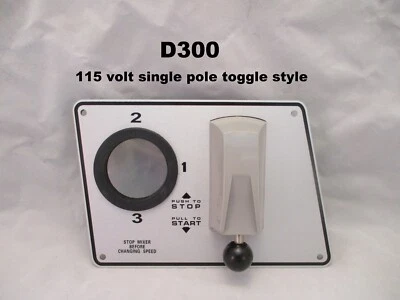 Hobart mixer D300 switch On Off Etched plate ass. 115 volt toggle switch,