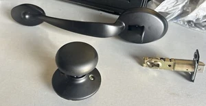 Kwikset mattschwarz Einzylinder Griff - Set nur Teile - Bild 1 von 4
