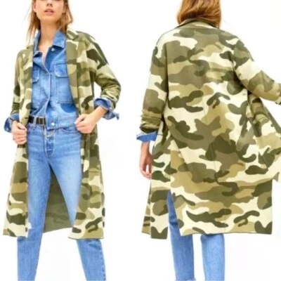 Casaco de malha Maeve by Anthropologie feminino verde Kieran camuflado espanador, tamanho XSP - Imagem 1 de 4