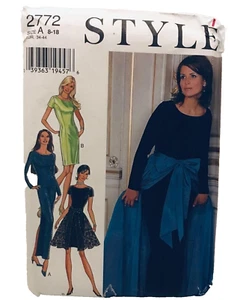 #2772 Style 1990 evening dress pattern 8-18 - Picture 1 of 4