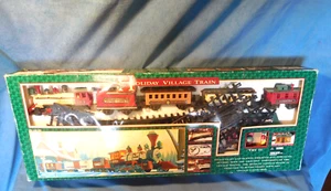 1995 Holiday Village New Bright TRAIN SET NO.174 Complete With Box ~FREE SHIP~ - Picture 1 of 6