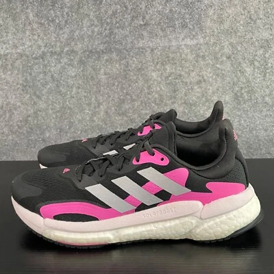 Adidas Mujer Zapatos para Correr 8.5 Negro Rosa Solar Boost 2 Zapatillas Confort FY0304 Foto 1 de 4